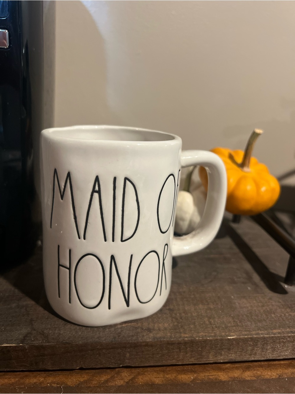 Rae Dunn White Ceramic 'Maid of Honor' Mug